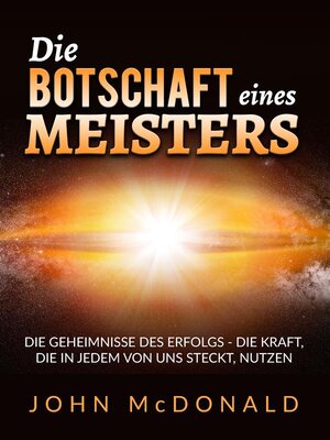 cover image of Die Botschaft eines Meisters (Übersetzt)